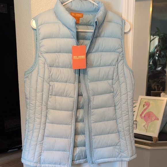 Reel Legends Jackets & Blazers - Reel Legends Women's Sky Blue Quilted Vest Brand New